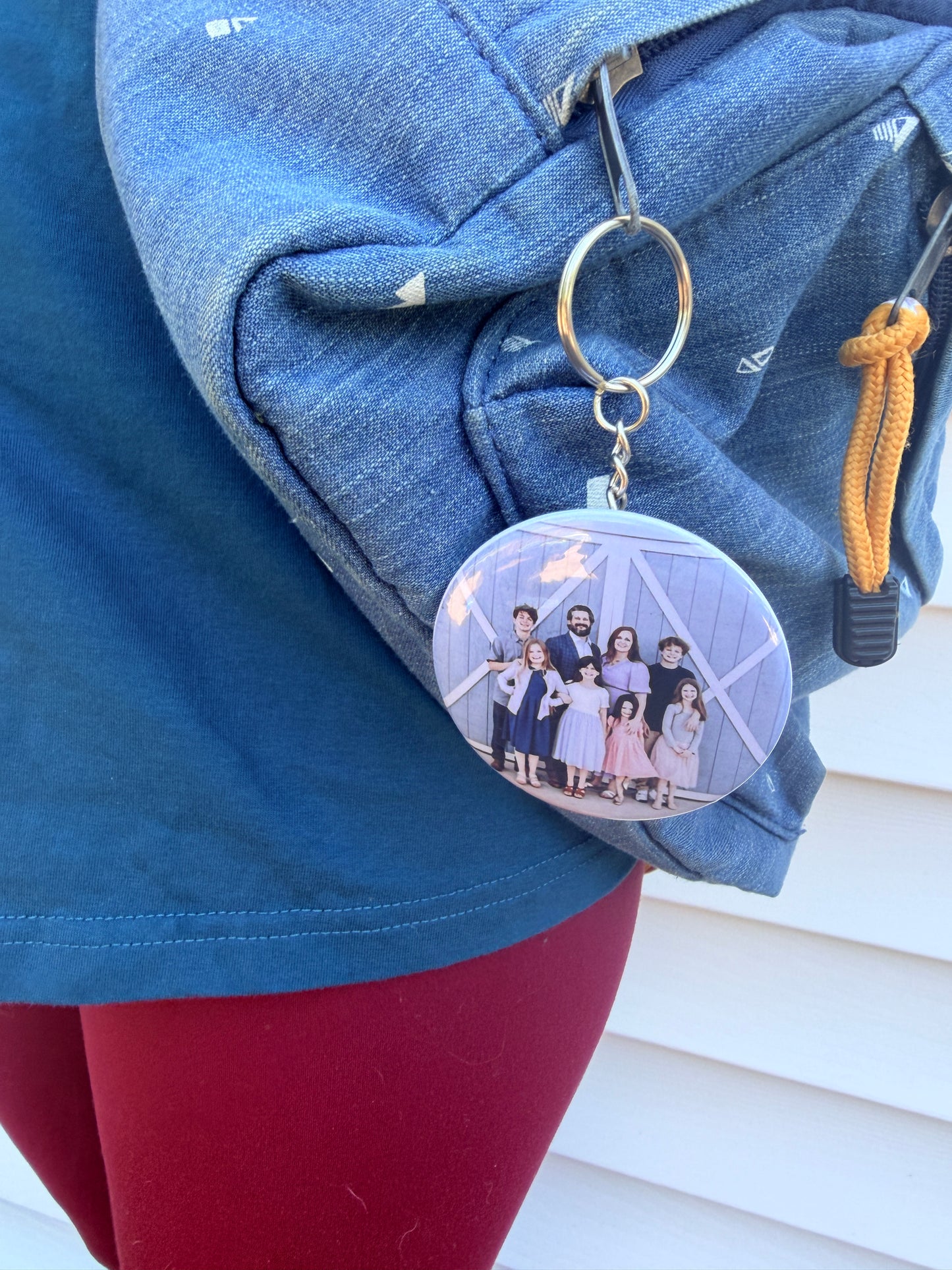 Round 58mm Custom Key Chain