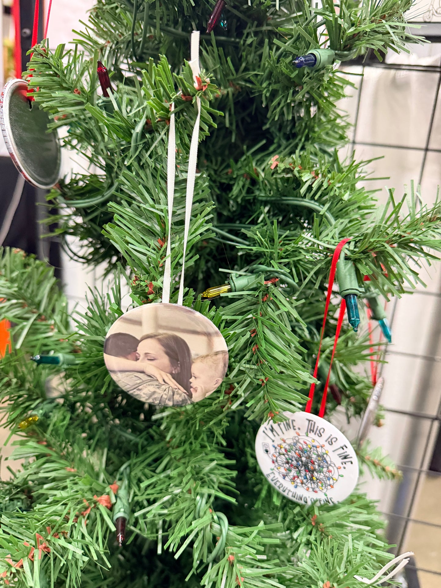 Round 58mm Custom Ornament