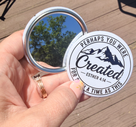 Round 58mm Custom Pocket Mirror