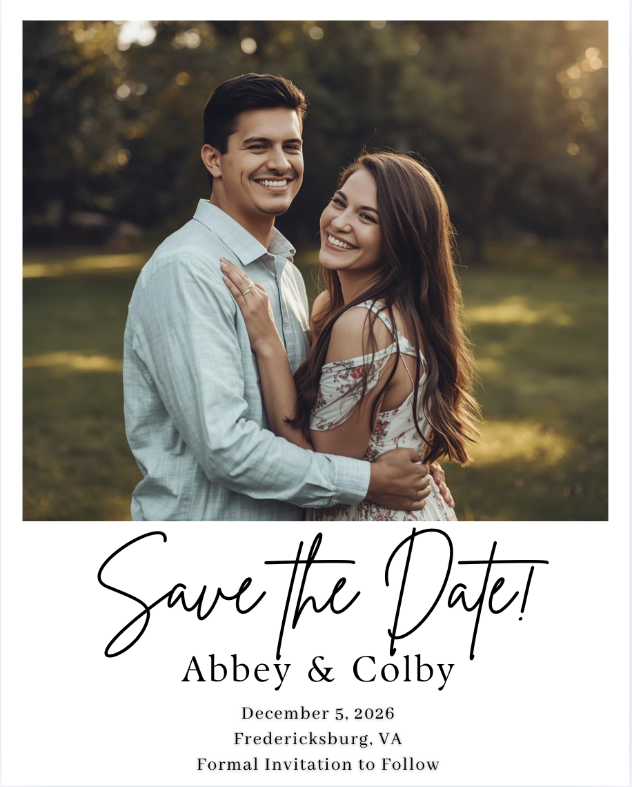 Flexible Save the Date Calendar Magnet