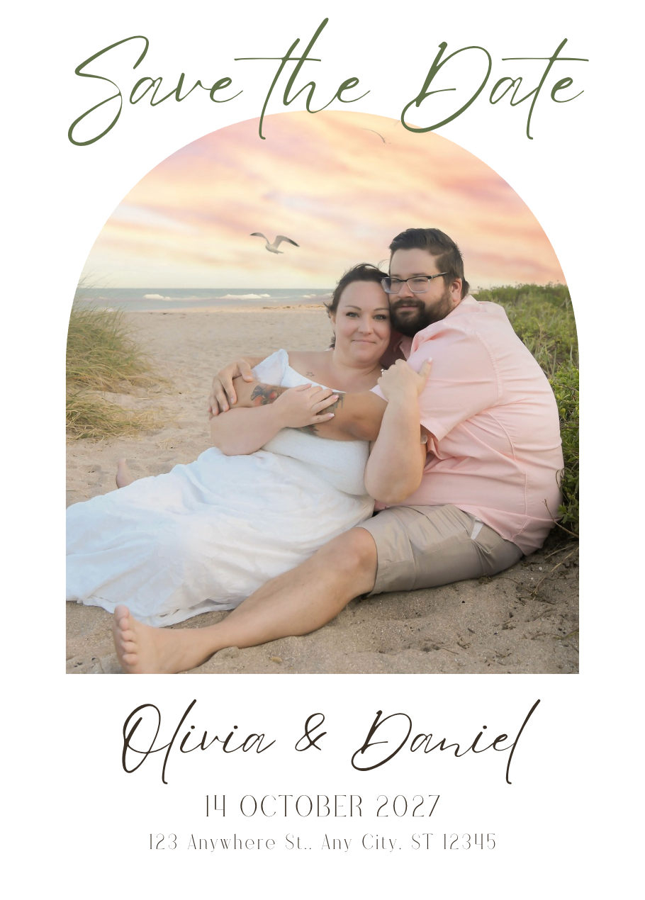 Flexible Save the Date Calendar Magnet